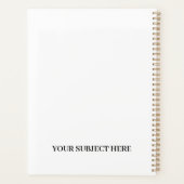 QR-code | Minimale, eenvoudige, eenvoudige witte s Planner (Achterkant)