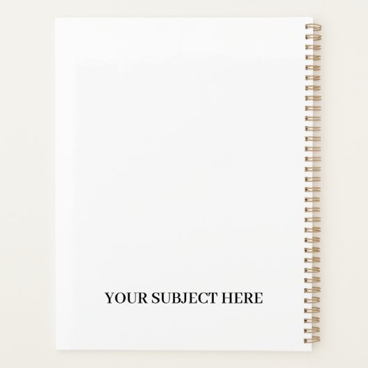 QR-code | Minimale, eenvoudige, eenvoudige witte s Planner (Achterkant)