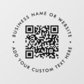 QR-code | Minimale eenvoudige schaalbaarheid voor Raamsticker (Vel)