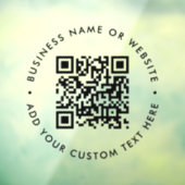 QR-code | Minimale eenvoudige schaalbaarheid voor Raamsticker (Vel 3)