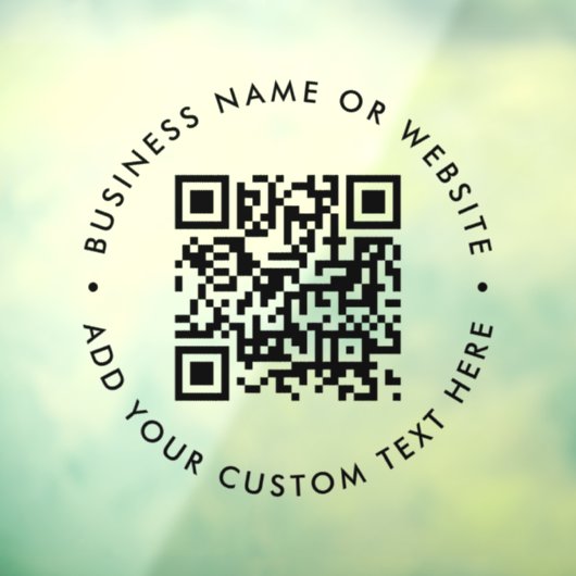 QR-code | Minimale eenvoudige schaalbaarheid voor  Raamsticker (Vel 3)