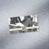 QR-code Minimale paarden/paardenfotograaf Magnetisch Visitekaartje (Voorbeeld)