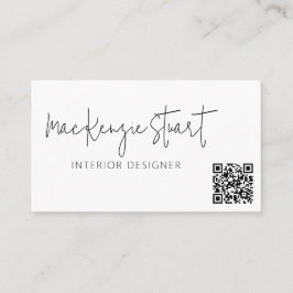 QR-code Minimale sociale media Modern Professional Visitekaartje