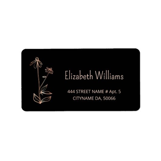 QR-code | Minimalisator voor wilde bloemen koper z Etiket (Voorkant)