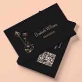 QR-code | Minimalisator voor wilde bloemen koper z Visitekaartje