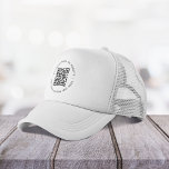 QR-code minimaliseert eenvoudige, witte, schone Trucker Pet<br><div class="desc">Een eenvoudige sjabloon van het douane witte QR code pet in een moderne minimalistische stijl die gemakkelijk met uw code QR,  bedrijfsnaam of website en douanetekst kan worden bijgewerkt,  bijvoorbeeld scan me aan.. #QRcode #pet #business</div>