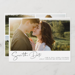 QR Code Minimalist 5 foto Modern Verloving Save The Date