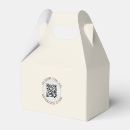 QR-code minimalistisch eenvoudig grijs kantoor sch Bedankdoosjes