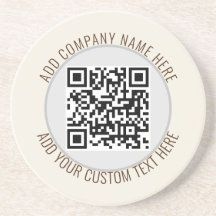 QR Code Minimalistisch Eenvoudig Grijs Rond Budget