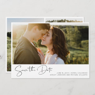 QR Code minimalistisch modern 3 foto Verloving Save The Date