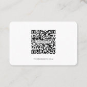 QR-code, minimalistisch modern, eenvoudig, profess Visitekaartje (Voorkant)
