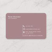 QR-code, minimalistisch modern, eenvoudig, profess Visitekaartje (Achterkant)