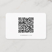QR-code, minimalistisch modern, eenvoudig, profess Visitekaartje (Voorkant)