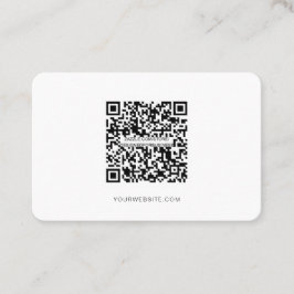 QR-code, minimalistisch modern, eenvoudig, zwart e Visitekaartje