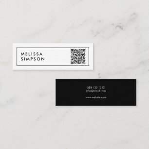 QR-code minimalistisch professioneel Mini Visitekaartje