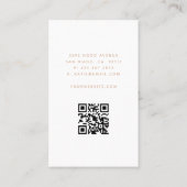 QR-code minimalistisch roze blush Arch Beauticiste Visitekaartje (Achterkant)