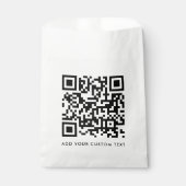 QR Code Minimalistisch Schoon Eenvoudig Wit Aangep Bedankzakje (Voorkant)
