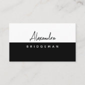 QR-code | Minimalistisch, social media Visitekaart Visitekaartje (Voorkant)