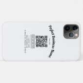 QR-code minimalistisch zwart en wit eenvoudig held Case-Mate iPhone Case (Achterkant (horizontaal))