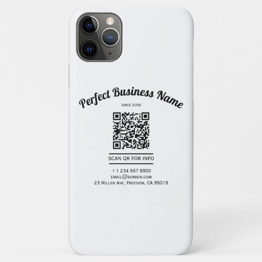 QR-code minimalistisch zwart en wit eenvoudig held Case-Mate iPhone Case (Achterkant)