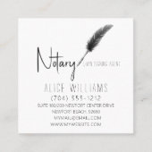 QR-code Minimalistisch zwart-wit en witfoto Vierkante Visitekaartje (Voorkant)