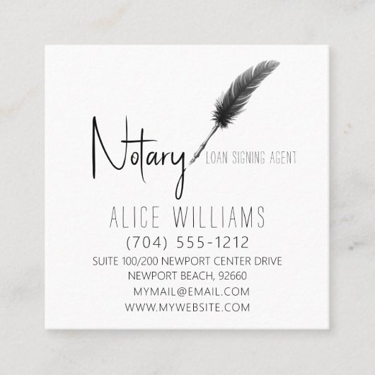 QR-code Minimalistisch zwart-wit en witfoto Vierkante Visitekaartje (Voorkant)