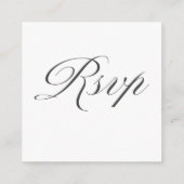 QR-code Minimalistische foto bruiloft RSVP Kaart (Achterkant)