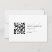 Qr Code Minimalistische Horizontale Trouwfoto Save The Date (Achterkant)