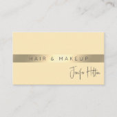 Qr code Minimalistische professionele moderne goud Visitekaartje (Voorkant)