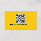 QR Code Minimalistische Promotie Visitekaartje (Voorkant)