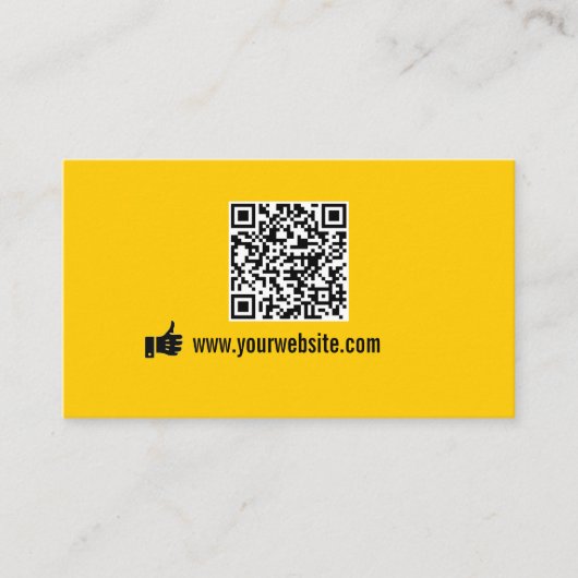 QR Code Minimalistische Promotie Visitekaartje (Voorkant)