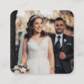 QR-code Minimalistische Trouw-RSVP Informatiekaartje (Achterkant)