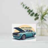 QR-code mobiele monteur Visitekaartje (Staand voorkant)