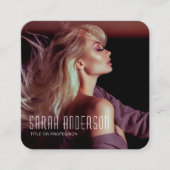 QR-code Modellen danseressen foto fotograaf Vierkante Visitekaartje (Voorkant)