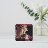 QR-code Modellen danseressen foto fotograaf Vierkante Visitekaartje (Staand voorkant)