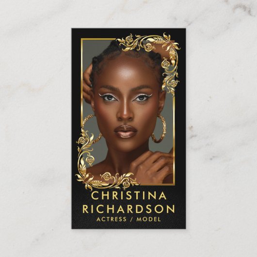 QR-code Modellen danseressen foto fotograaf Visitekaartje (Voorkant)