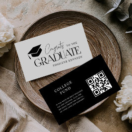 QR Code Modern Afstuderen College Fund Scan Kaart Visitekaartje