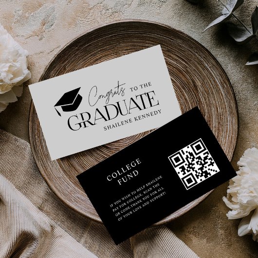 QR Code Modern Afstuderen College Fund Scan Kaart Visitekaartje