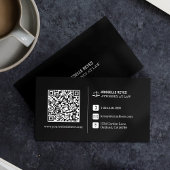 QR-code Modern Black Logo Professional Visitekaartje