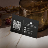 QR-code Modern Black Logo Professional Visitekaartje