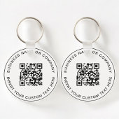 QR-code Modern Business Minimalist Sleutelhanger