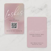 QR-code modern chic lash extension verticaal