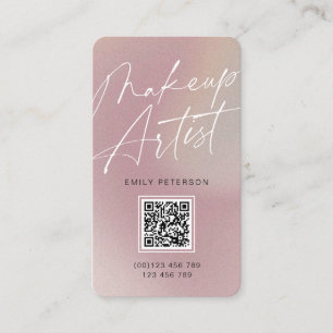 QR-code modern chic make-up artiest verticaal Visitekaartje