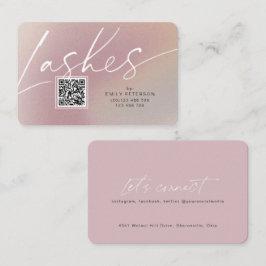 QR-code modern chic stylish lash visitekaartje