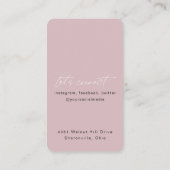 QR-code modern chic trendy hair styling verticaal  Visitekaartje (Achterkant)