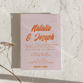 QR Code Modern Colorful Colorful Photo Wedding Kaart