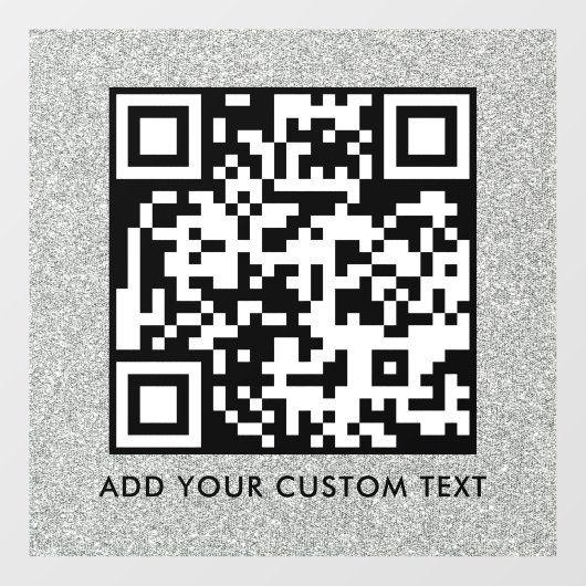 QR-code | Modern Eenvoudig Stijlvol Scanbaar Raamsticker (Vel)