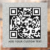 QR-code | Modern Eenvoudig Stijlvol Scanbaar Raamsticker (Vel 2)
