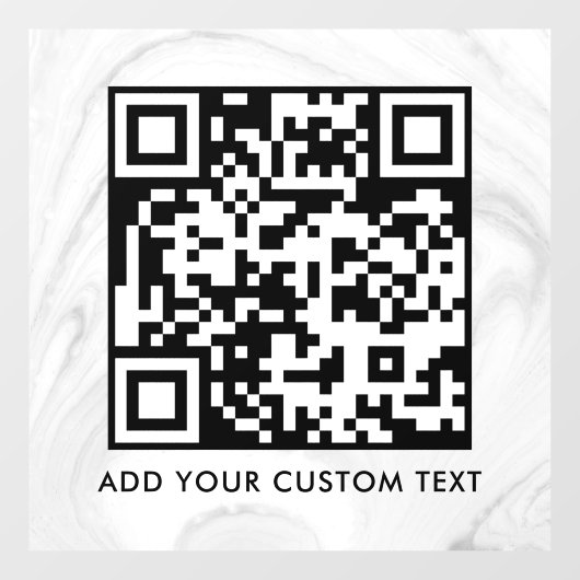 QR Code | Modern Eenvoudig Stijlvol Scanbaar  Raamsticker (Vel)