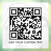 QR Code | Modern Eenvoudig Stijlvol Scanbaar  Raamsticker (Vel 3)